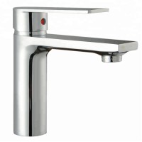 Deck Mounted Single Hole Contemporary Basin Faucets Vanity Bathroom Vessel Sink Faucets