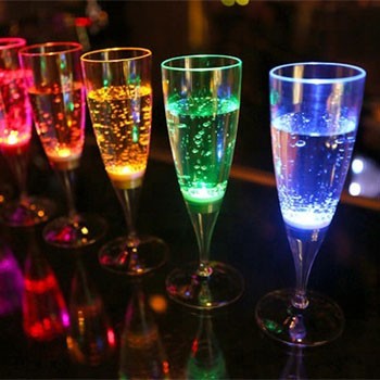 High quality  plastic OEM led flashing Champagne cup